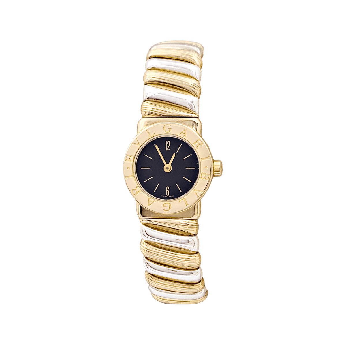 Montre BULGARI "BB 19 2T", en or jaune et blanc - Castafiore
