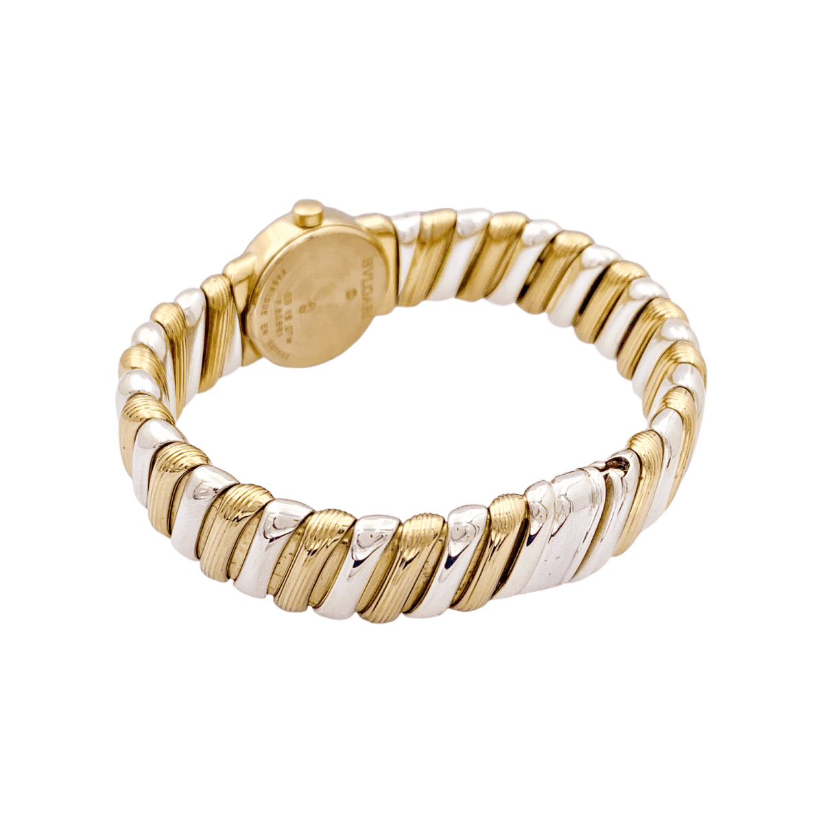 Montre BULGARI "BB 19 2T", en or jaune et blanc - Castafiore