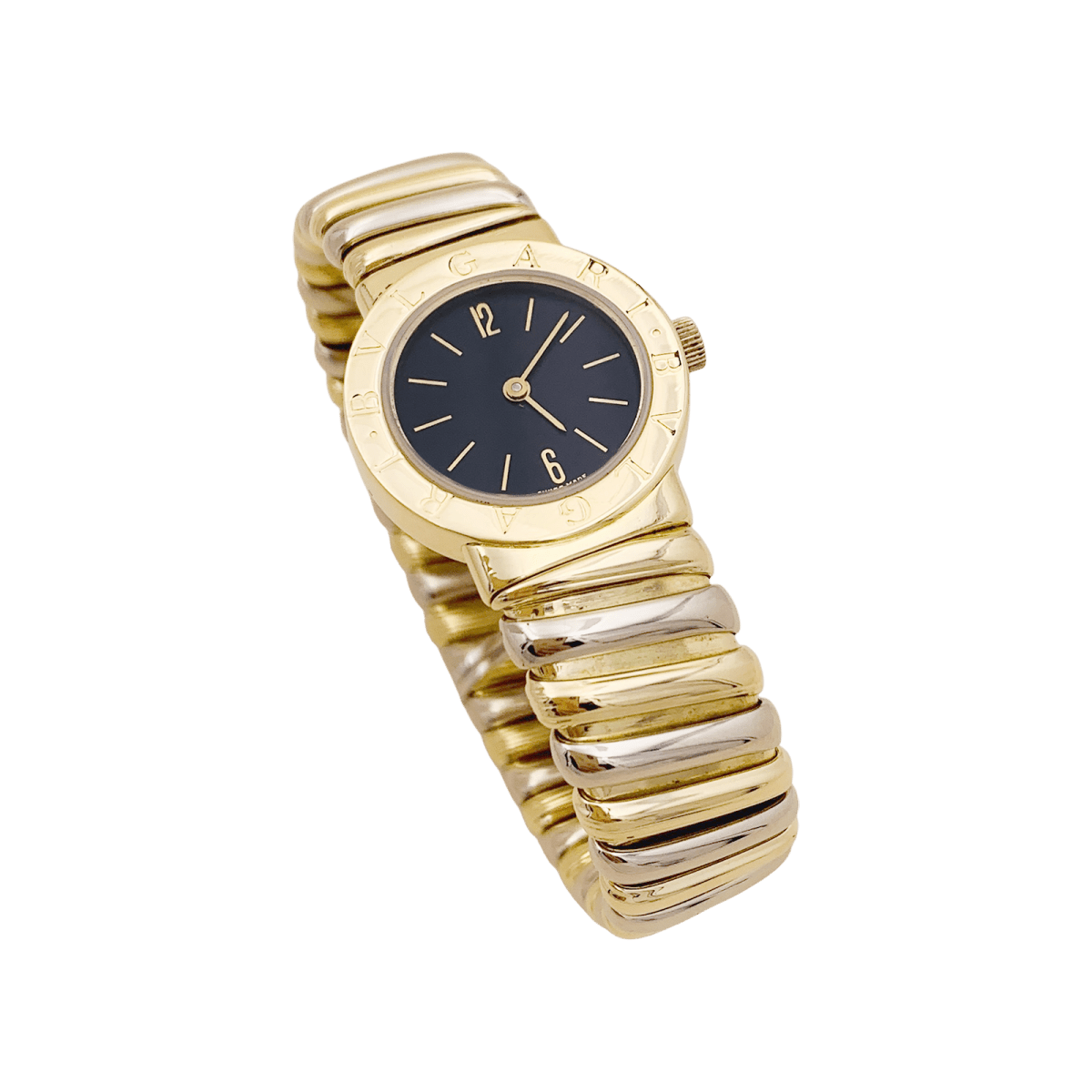 Montre BULGARI "BB 23 2T" en or jaune et or blanc - Castafiore