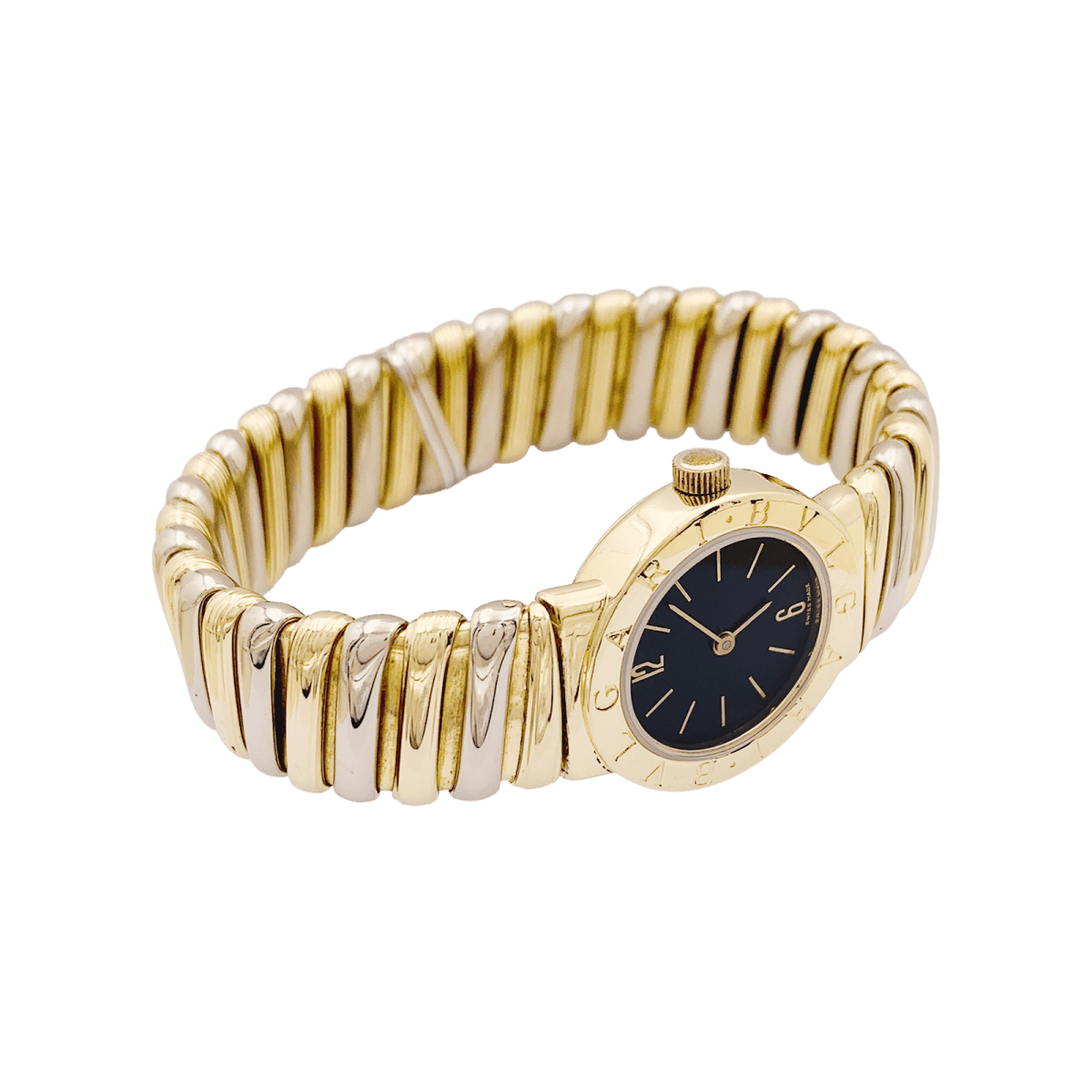 Montre BULGARI "BB 23 2T" en or jaune et or blanc - Castafiore
