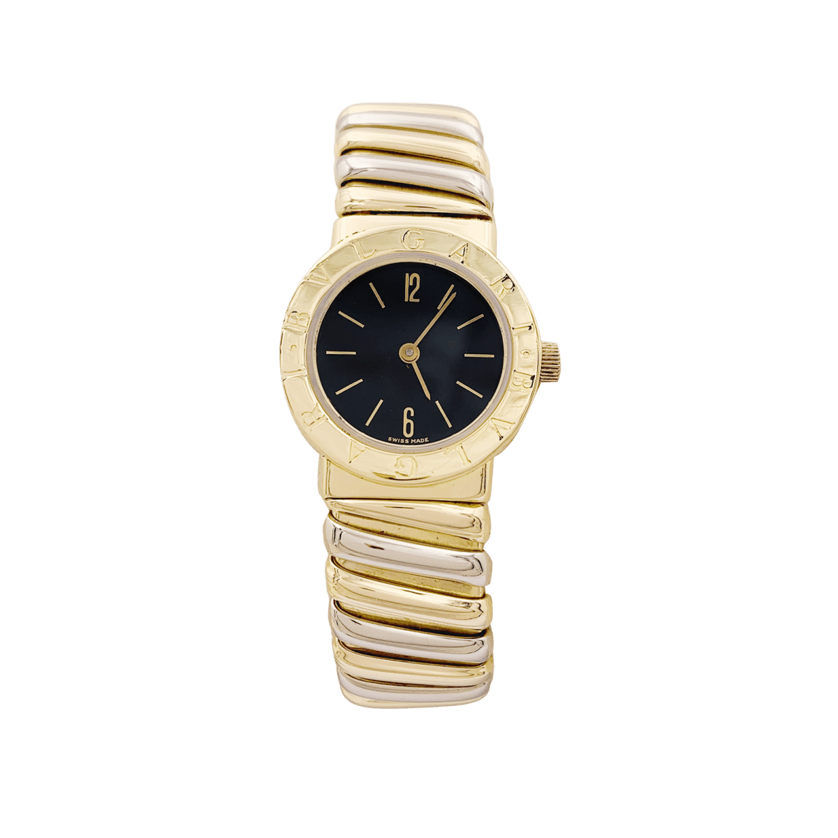Montre BULGARI "BB 23 2T" en or jaune et or blanc - Castafiore