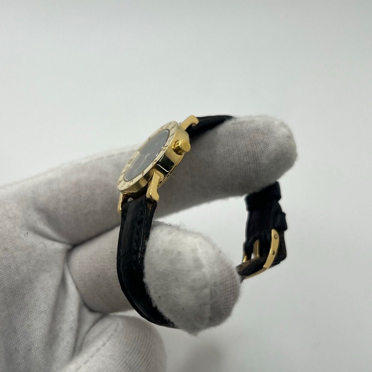 Montre BULGARI "Bulgari Lady" en or jaune et cuir - Castafiore