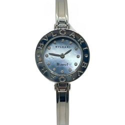 Montre BULGARI "B.Zero 1" en acier, nacre et diamants - Castafiore