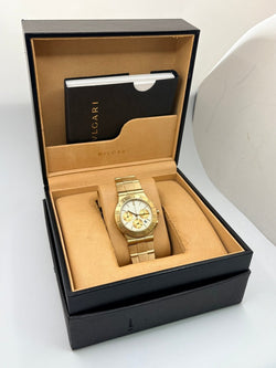 Montre BULGARI "Diagono" en or jaune - Castafiore