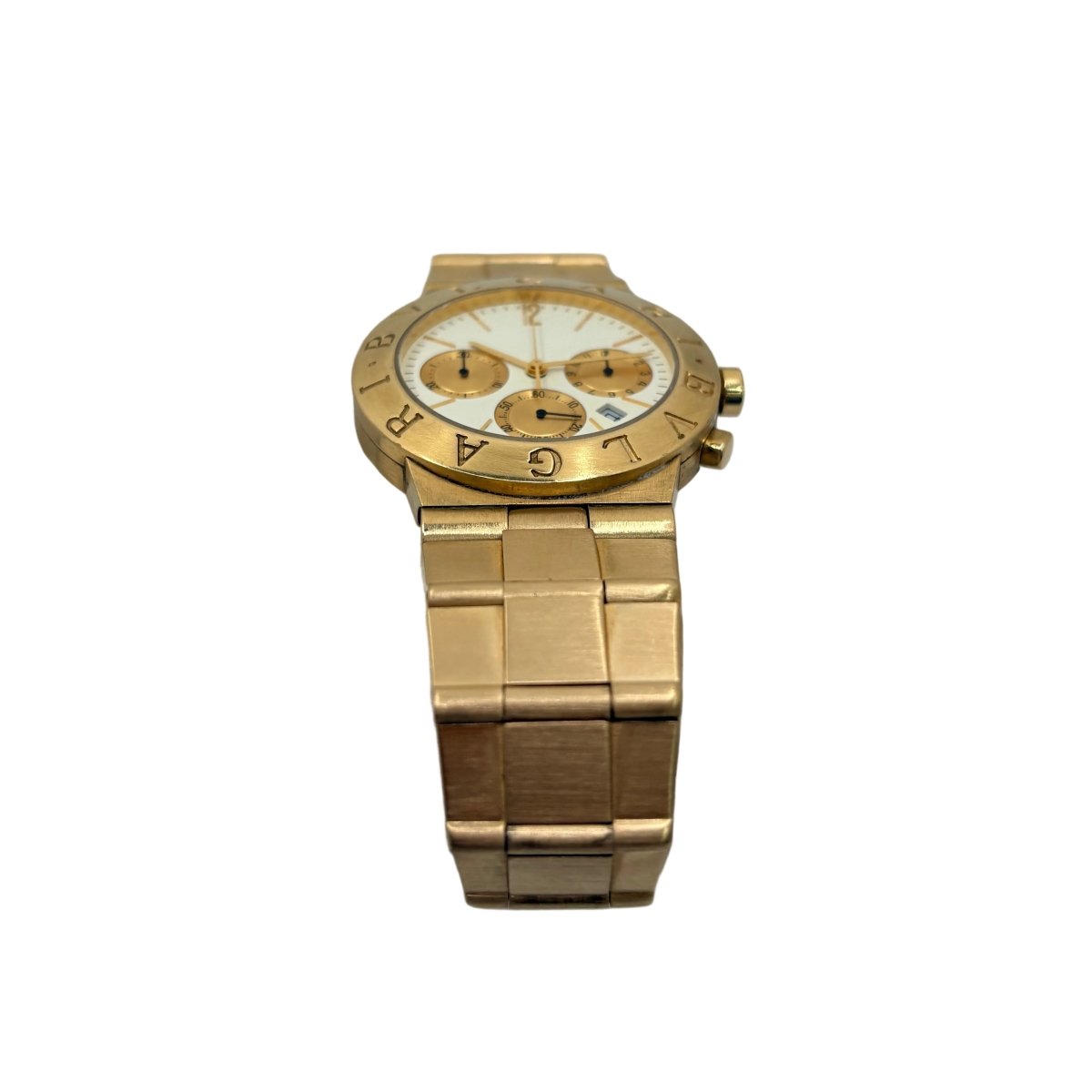 Montre BULGARI "Diagono" en or jaune - Castafiore