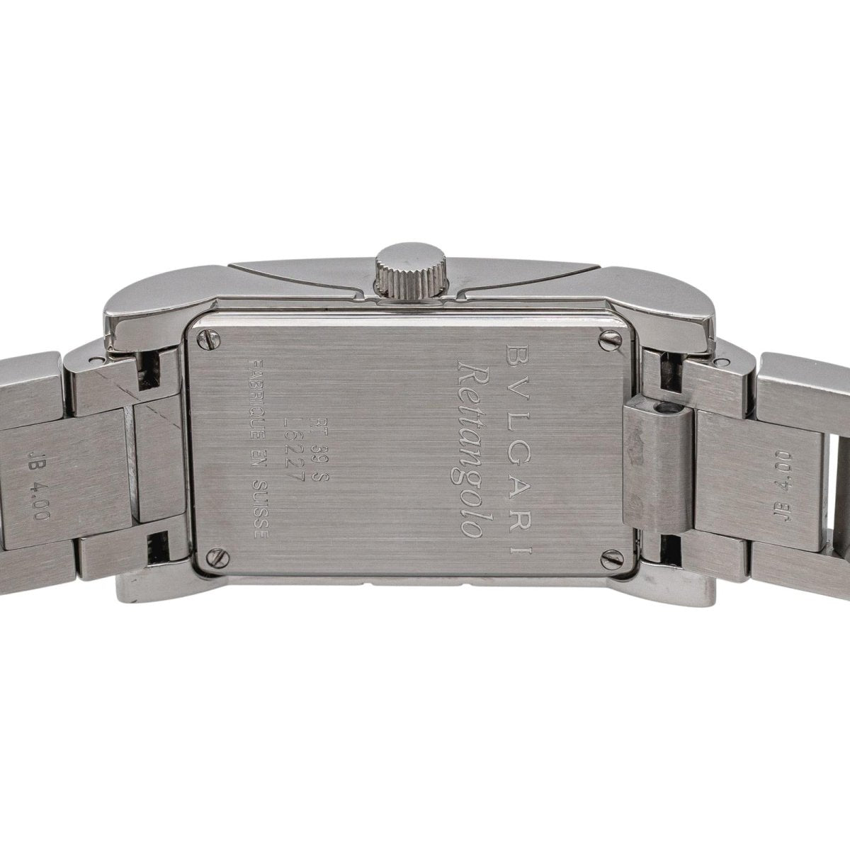 Montre BULGARI "Rettangolo" en acier - Castafiore