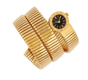 Montre BULGARI, "Serpenti" en or jaune - Castafiore