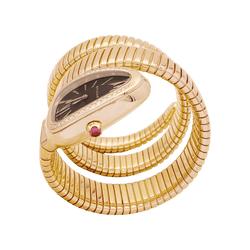 Montre Bulgari, “Serpenti Tubogas”, en or rose et diamants - Castafiore
