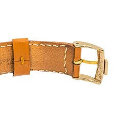 Montre BULOVA "Accutron" en or jaune, cuir et quartz - Castafiore