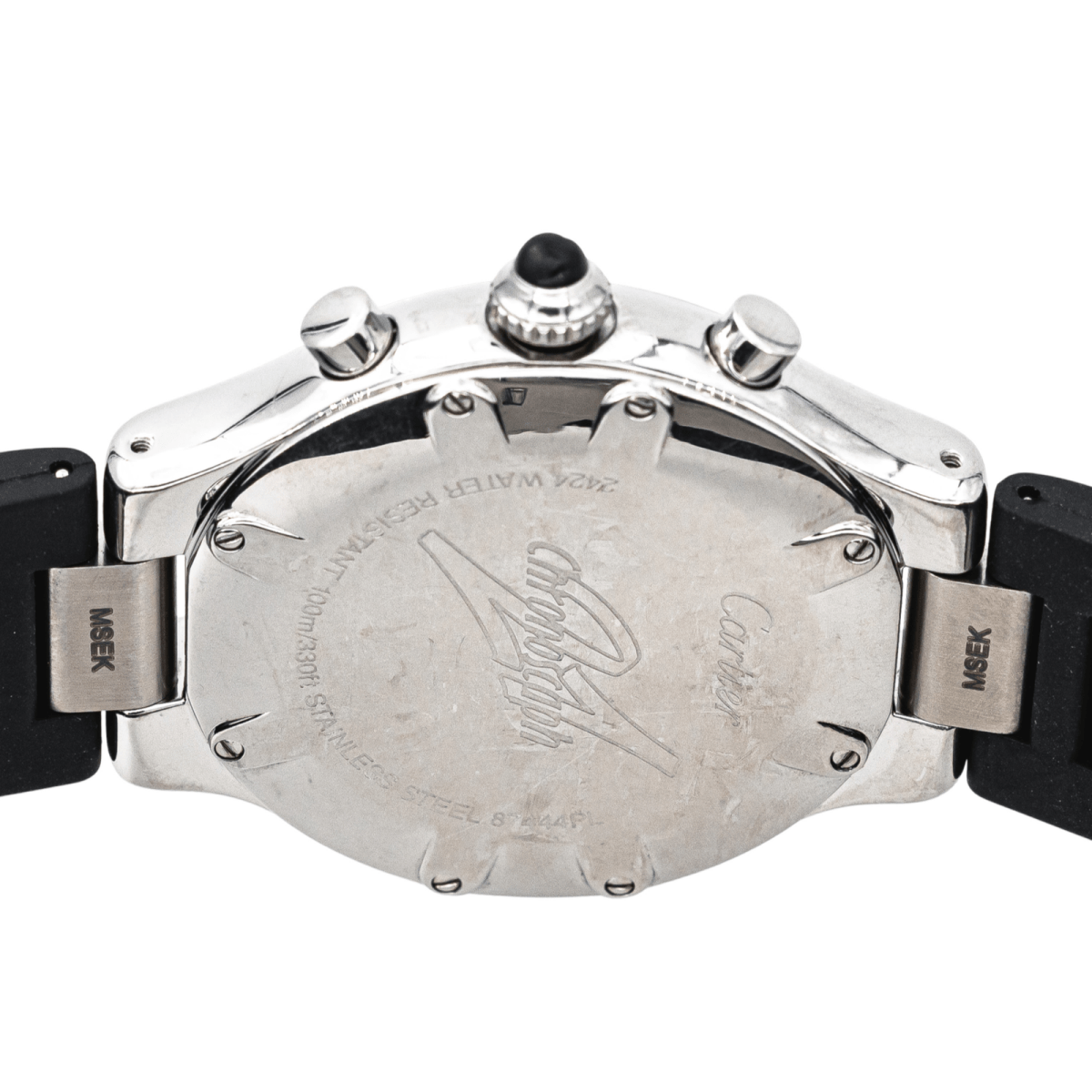 Montre CARTIER "21 Chronoscaph" en acier et quartz - Castafiore