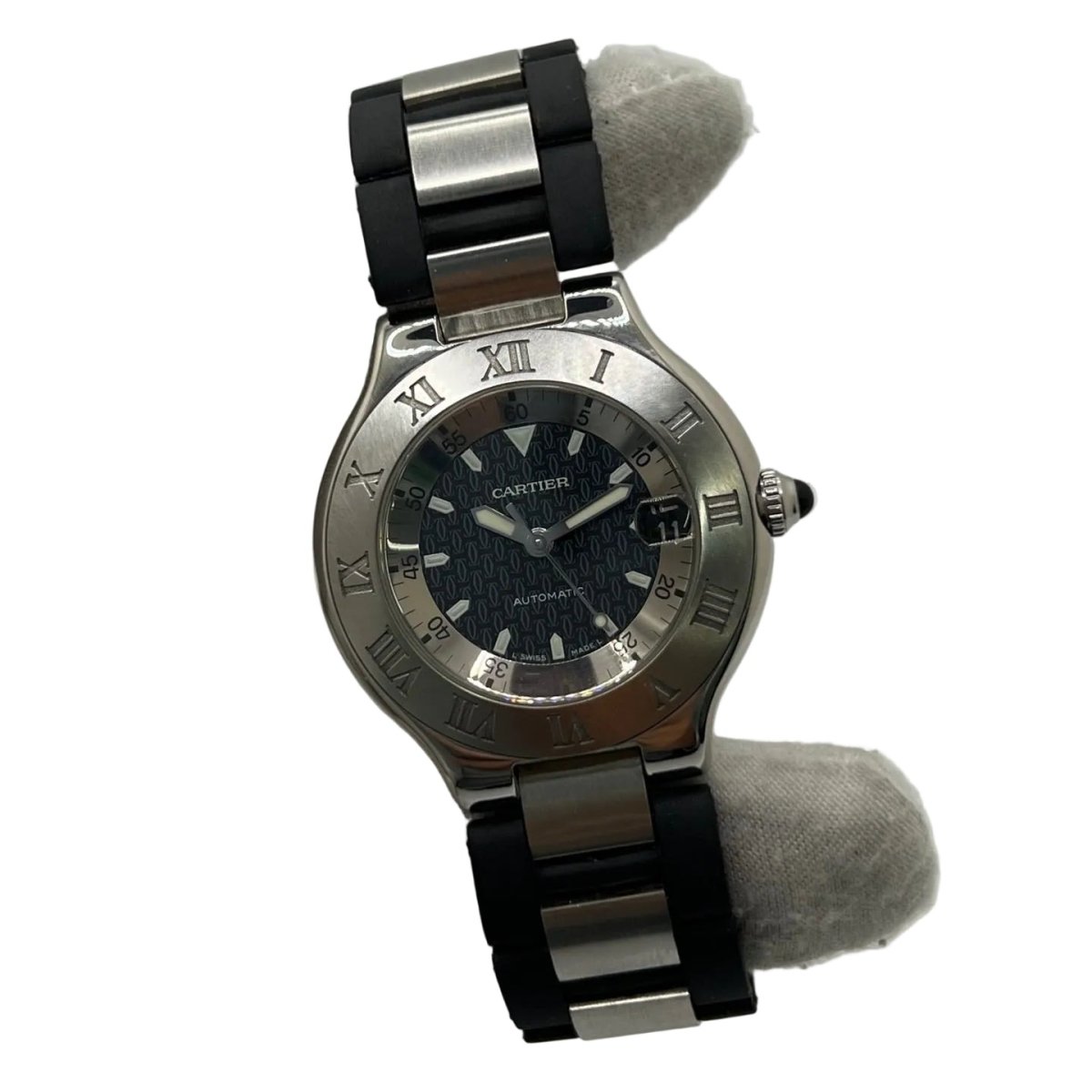 Montre CARTIER "21 Must de Cartier" en acier et caoutchouc - Castafiore