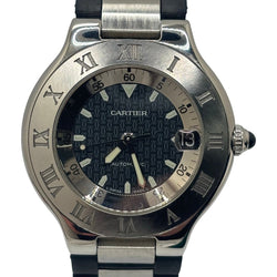 Montre CARTIER "21 Must de Cartier" en acier et caoutchouc - Castafiore