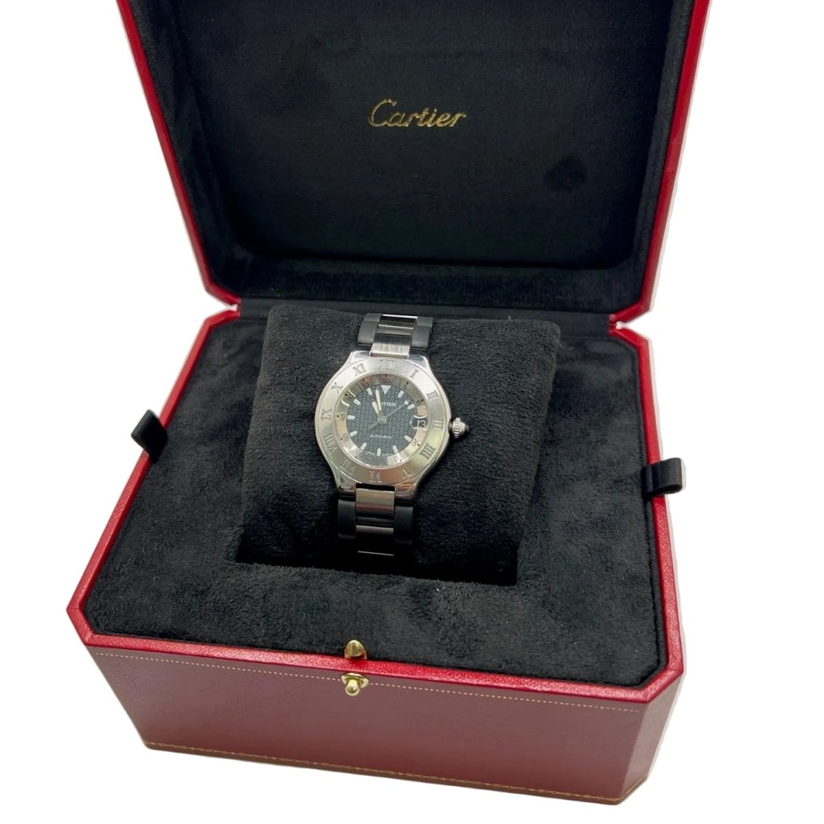 Montre CARTIER "21 Must de Cartier" en acier et caoutchouc - Castafiore