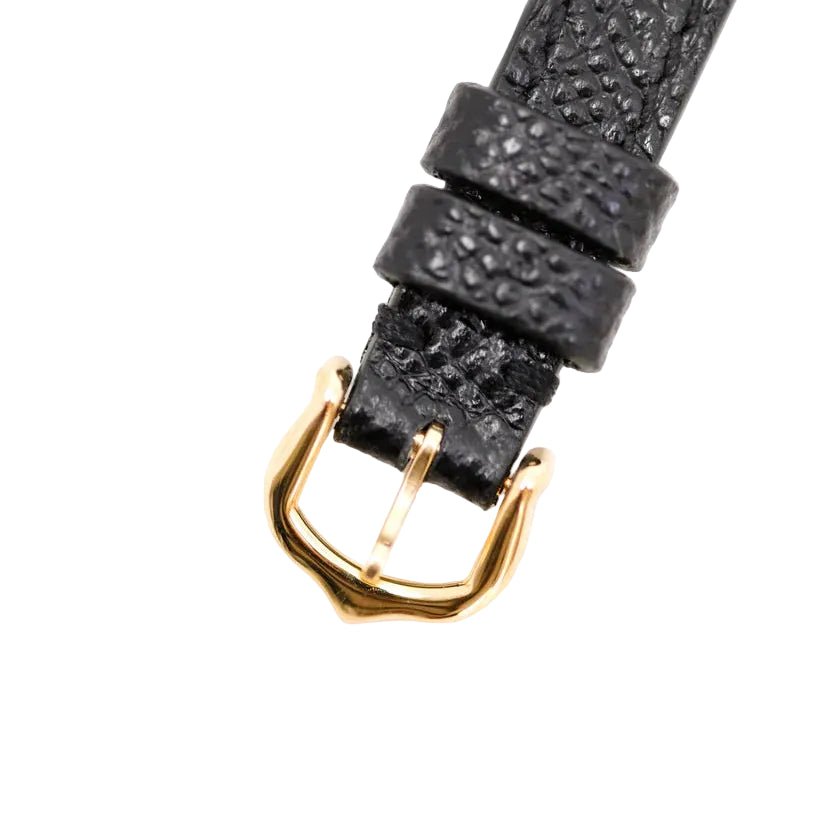 Montre CARTIER "Baignoire" en jaune et cuir - Castafiore