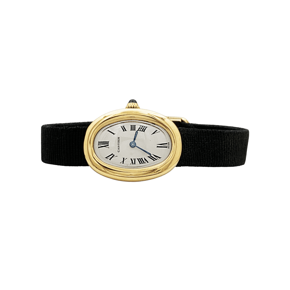 Watch Cartier, "Baignoire", yellow gold, folding clasp.