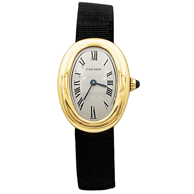 Watch Cartier, "Baignoire", yellow gold, folding clasp.