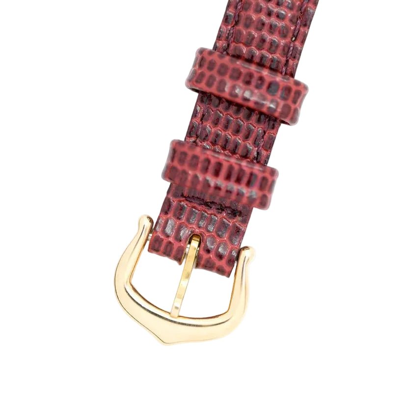 Montre CARTIER "Baignoire" en or jaune et cuir - Castafiore