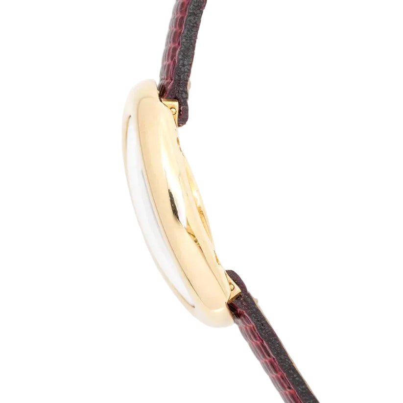 Montre CARTIER "Baignoire" en or jaune et cuir - Castafiore