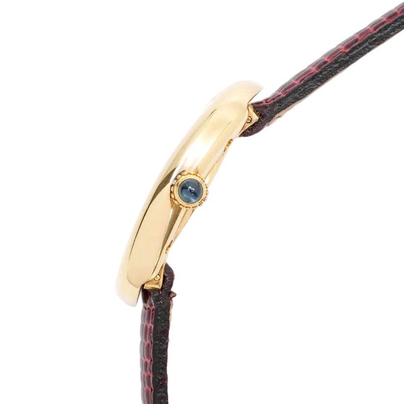 Montre CARTIER "Baignoire" en or jaune et cuir - Castafiore