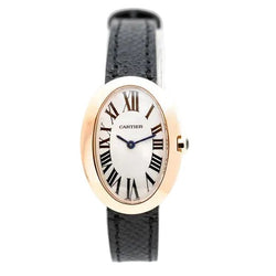 Montre CARTIER "Baignoire" en or rose et cuir - Castafiore