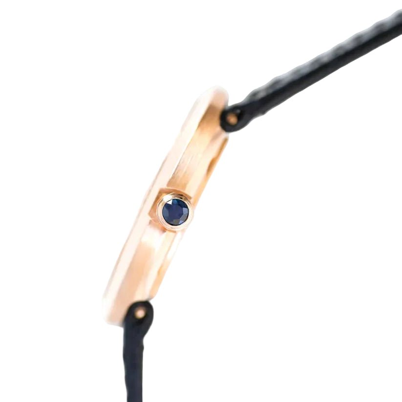 Montre CARTIER "Baignoire" en or rose et cuir - Castafiore