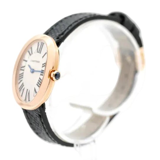 Montre CARTIER "Baignoire" en or rose et cuir - Castafiore