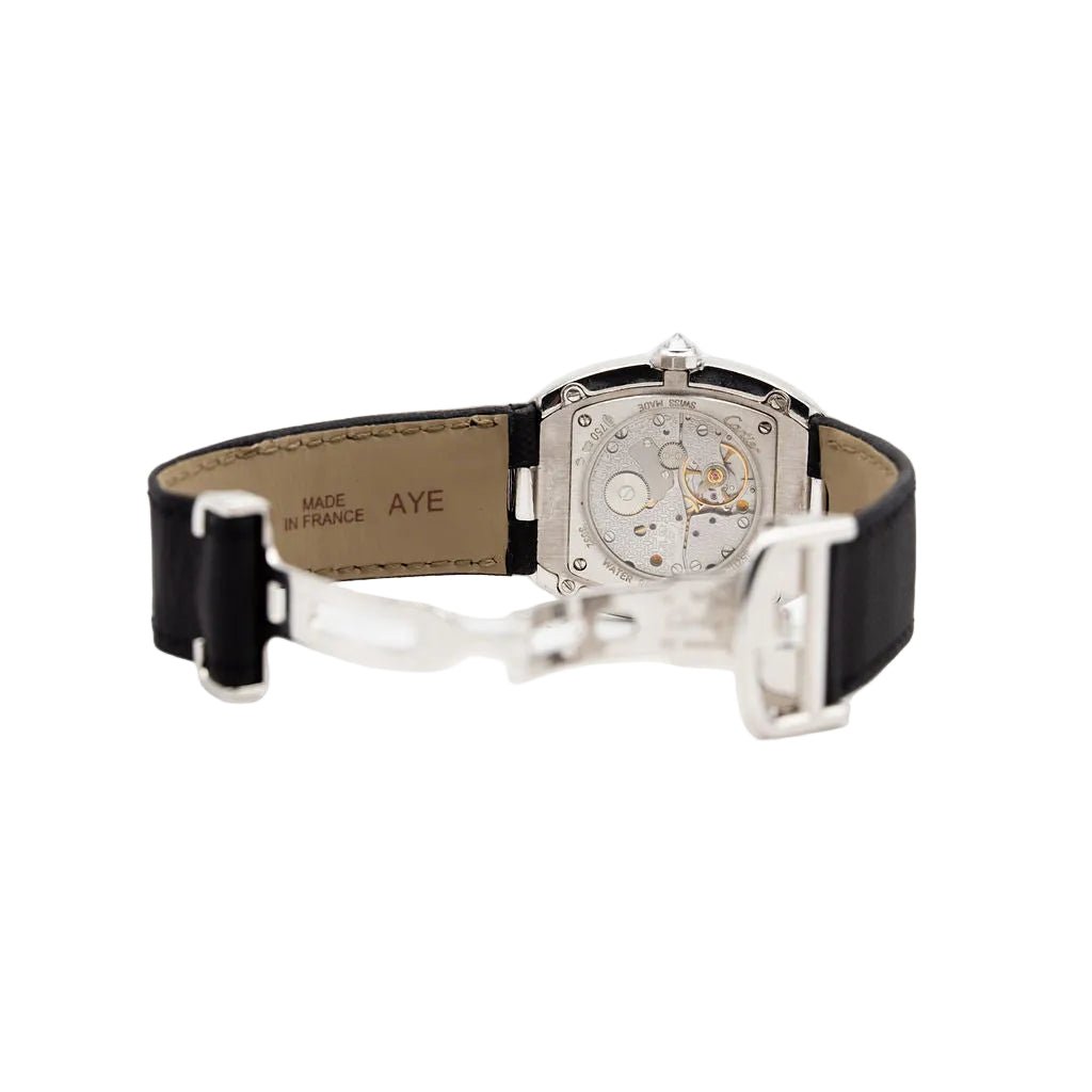 Montre CARTIER "Baignoire" XL en or blanc et diamants - Castafiore