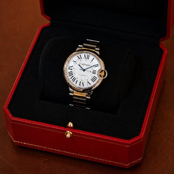 Montre CARTIER "Ballon Bleu" en or jaune et acier - Castafiore