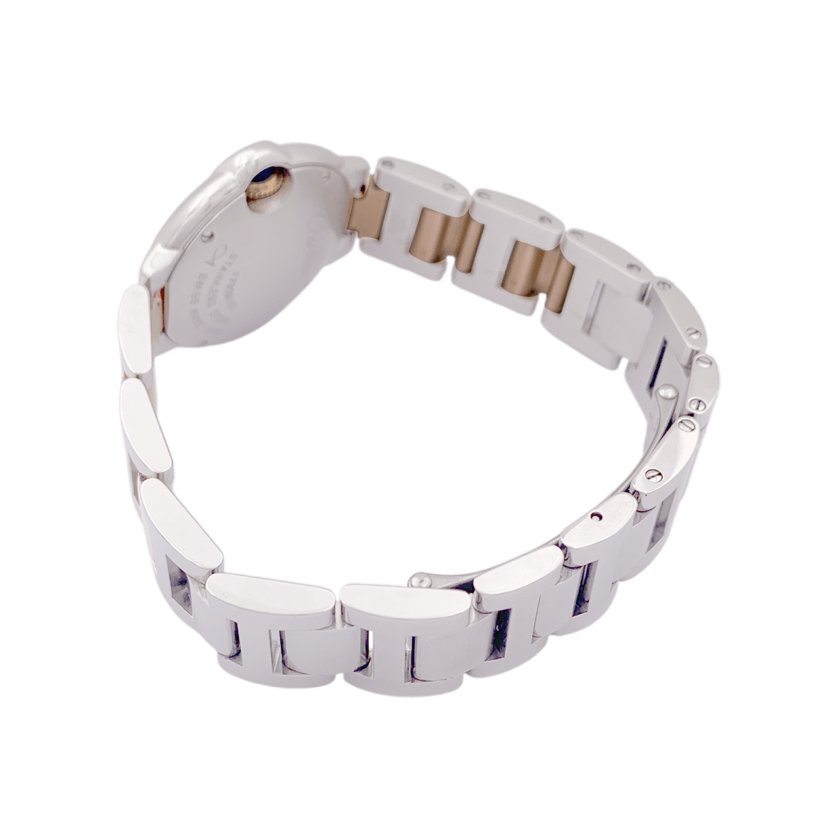 Montre CARTIER "Ballon Bleu" en or rose, acier et diamants - Castafiore