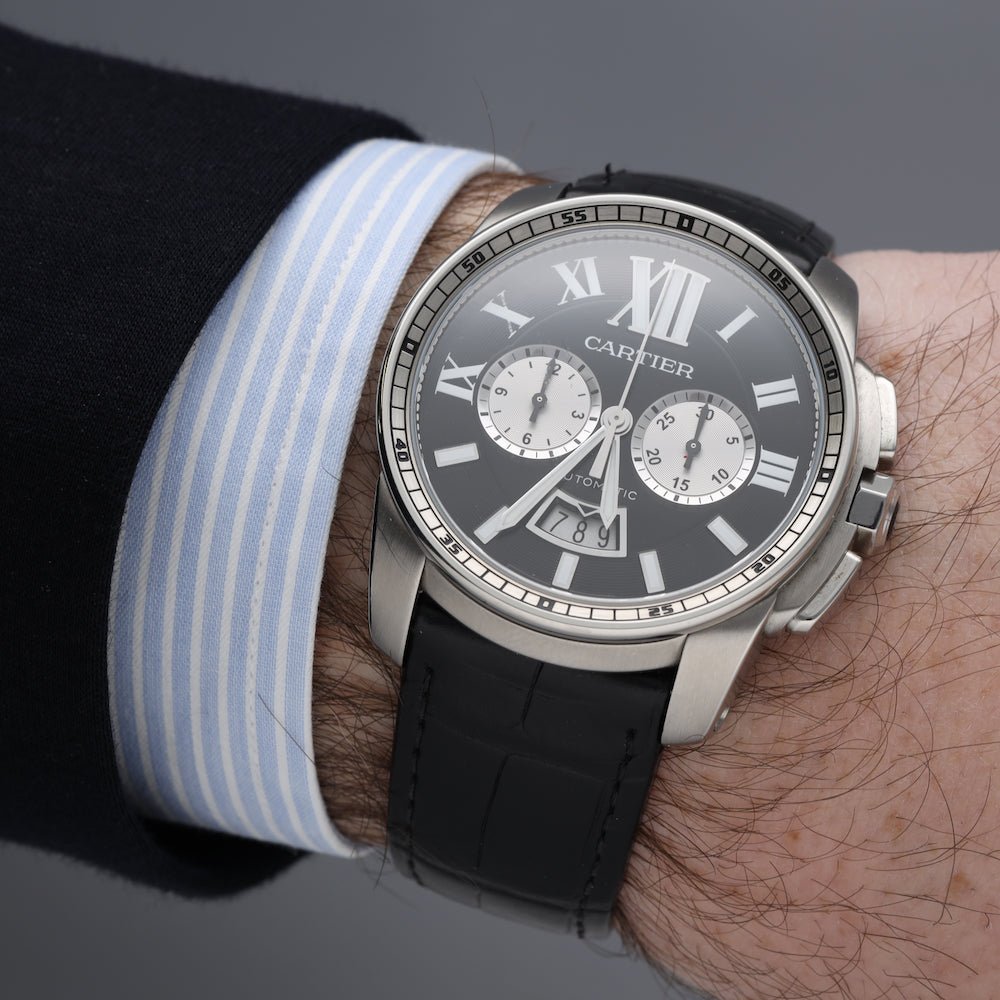 Montre Cartier Calibre Chronographe en acier – 42 mm – Automatique – Full Set 2021 – Ref. 3578 - Castafiore