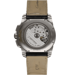 Montre CARTIER "Calibre Chronographe" en acier - Castafiore