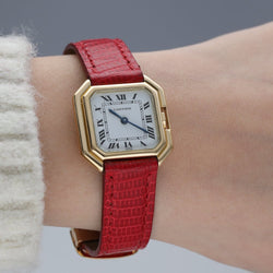 Montre Cartier Ceinture Dame en or jaune 18K – Mécanique – 24,5 mm – Vers 1970 - Castafiore