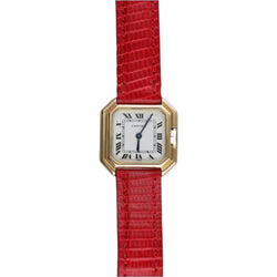 Montre Cartier Ceinture Dame en or jaune 18K – Mécanique – 24,5 mm – Vers 1970 - Castafiore