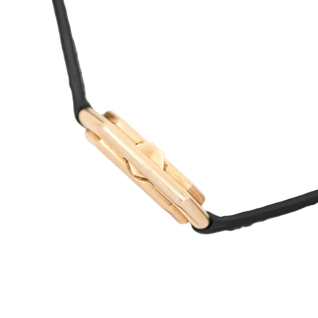 Montre CARTIER "Ceinture" PM en or jaune et cuir - Castafiore