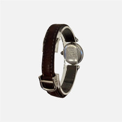 Montre CARTIER "Colisée" en argent et cuir - Castafiore