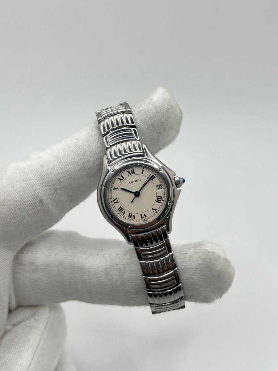 Montre CARTIER "Cougar" en acier - Castafiore