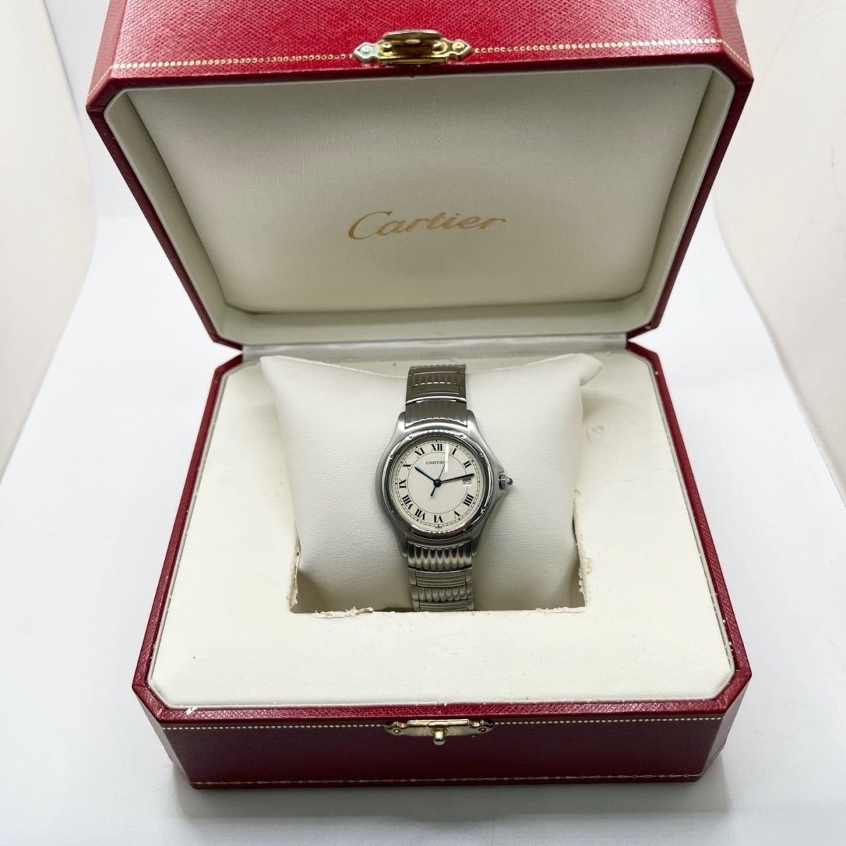 Montre CARTIER "Cougar" GM en acier - Castafiore
