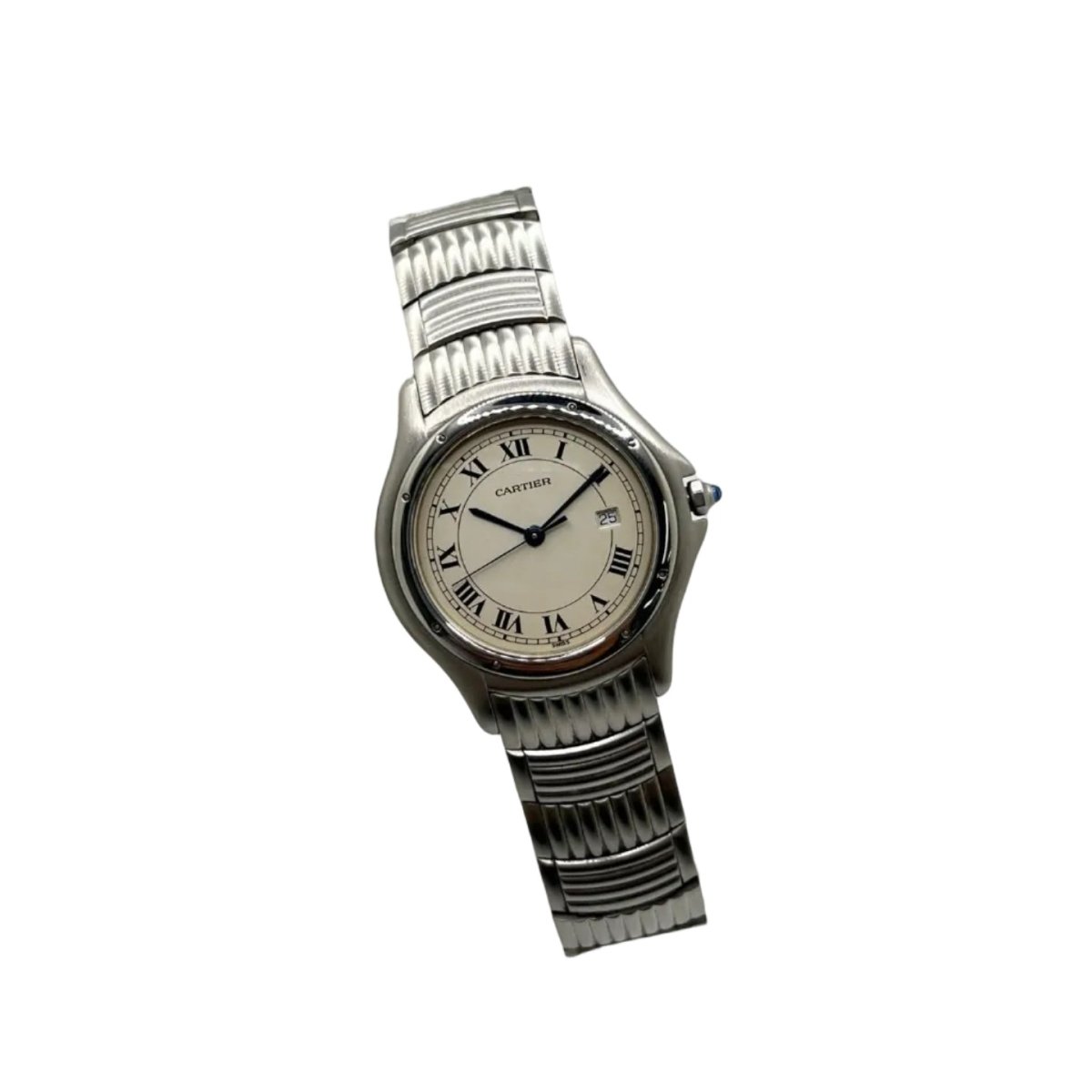 Montre CARTIER "Cougar" GM en acier - Castafiore