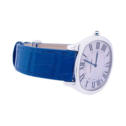 Montre CARTIER "Drive de Cartier Extra-Plate" en acier et cuir - Castafiore
