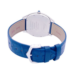 Montre CARTIER "Drive de Cartier Extra-Plate" en acier et cuir - Castafiore