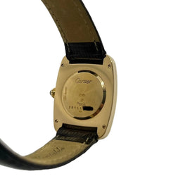 Montre CARTIER "Fabergé" en or jaune, acier et cuir - Castafiore