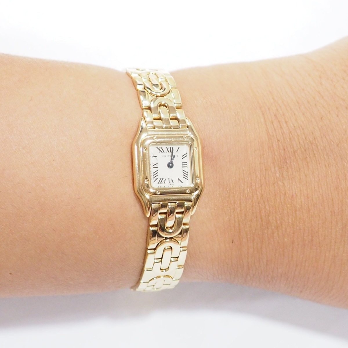 Montre CARTIER "Mini Panthère" en or jaune et quartz - Castafiore