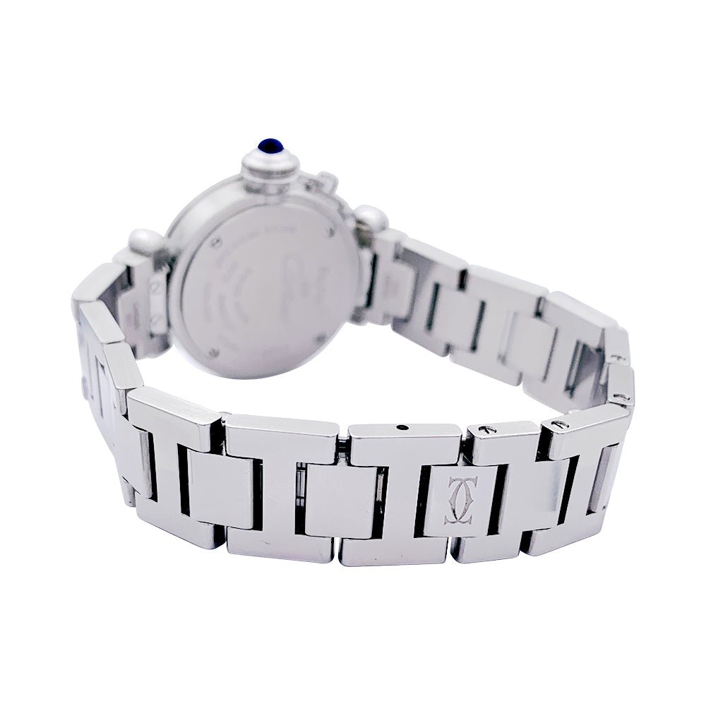 Montre Cartier, "Miss Pasha", en acier. - Castafiore