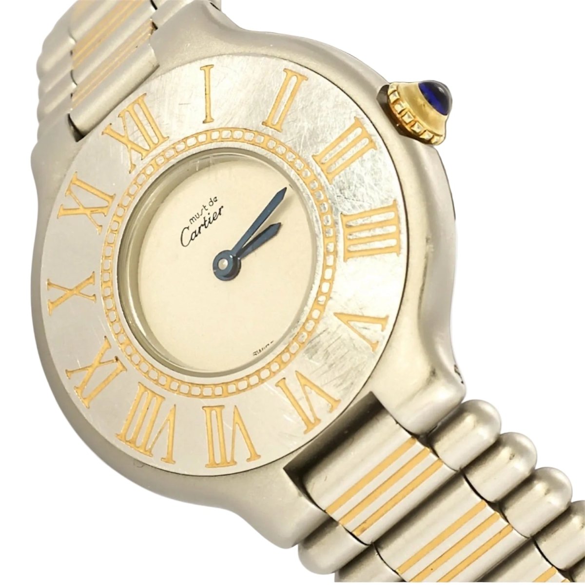 Montre CARTIER "Must 21" en acier et plaqué or - Castafiore