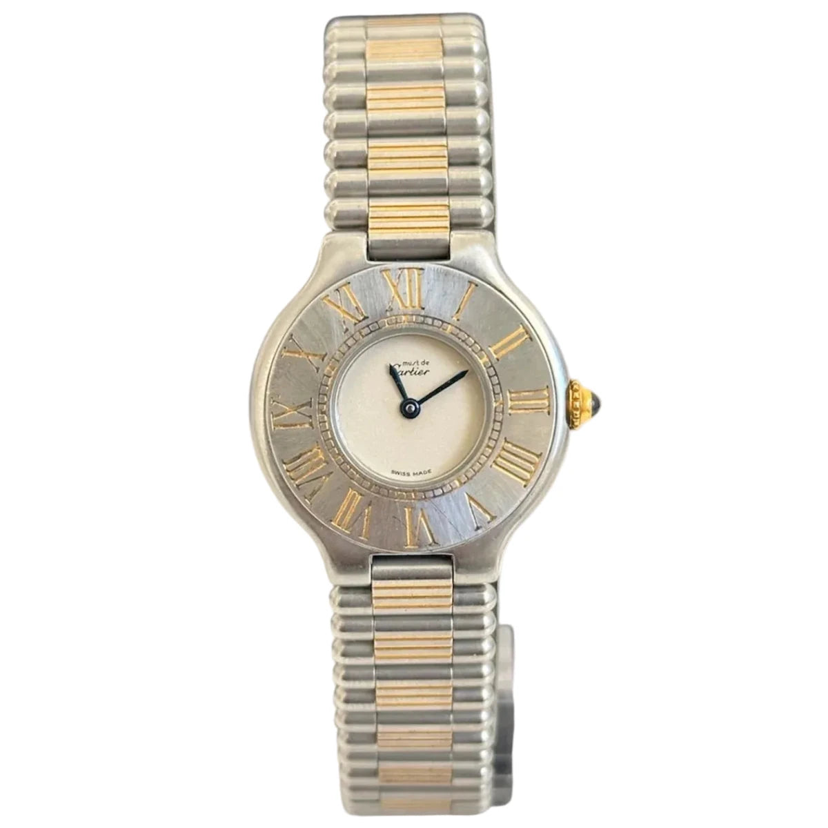 Montre CARTIER "Must 21" en acier et plaqué or - Castafiore