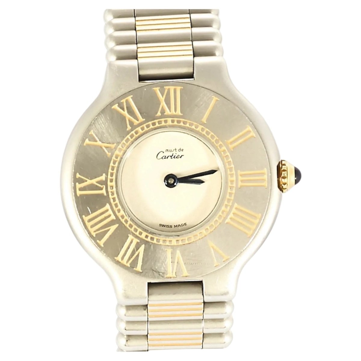 Montre CARTIER "Must 21" en acier et plaqué or - Castafiore