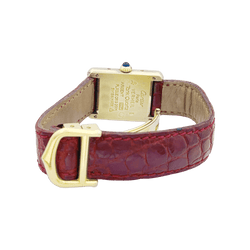 Montre CARTIER Must de Cartier en argent et cuir - Castafiore