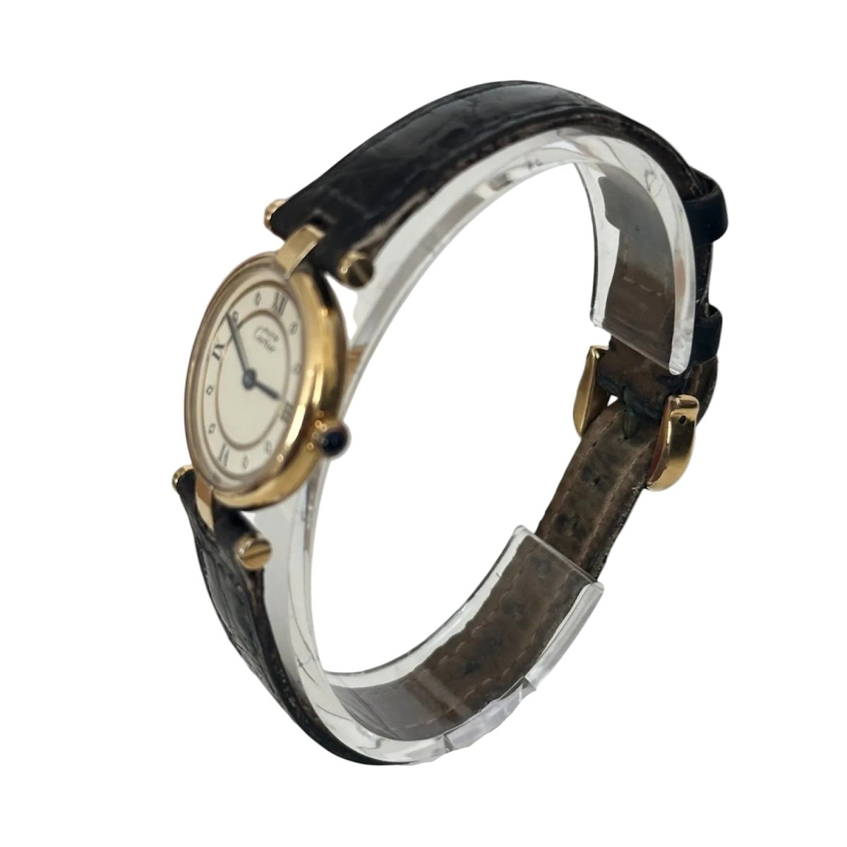 Montre CARTIER "Must de Cartier" en vermeil et cuir - Castafiore
