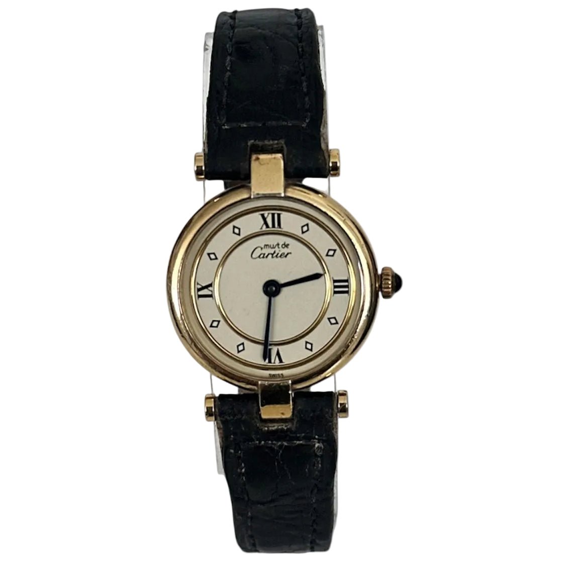 Montre CARTIER "Must de Cartier" en vermeil et cuir - Castafiore