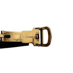 Montre CARTIER "Must ronde" en vermeil et cuir - Castafiore